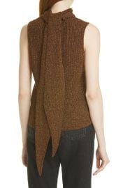 Ganni Metallic Sleeveless Sweater at Nordstrom